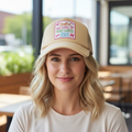 Ladies Trucker Hat- Just a Girl Who Loves Jesus