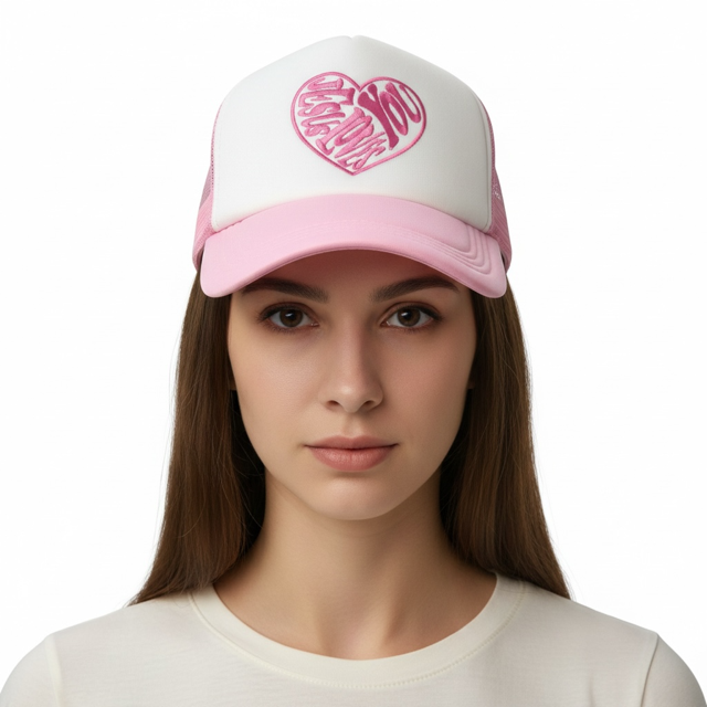 Ladies Trucker Hat- Jesus Loves You