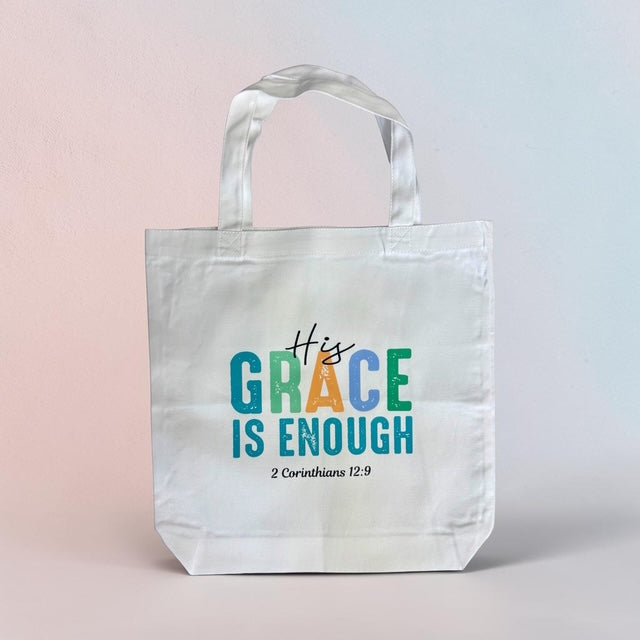 Canvas Tote Bag- His Grace is Enough