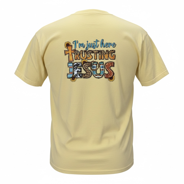 Just here trusting Jesus (adult XL)
